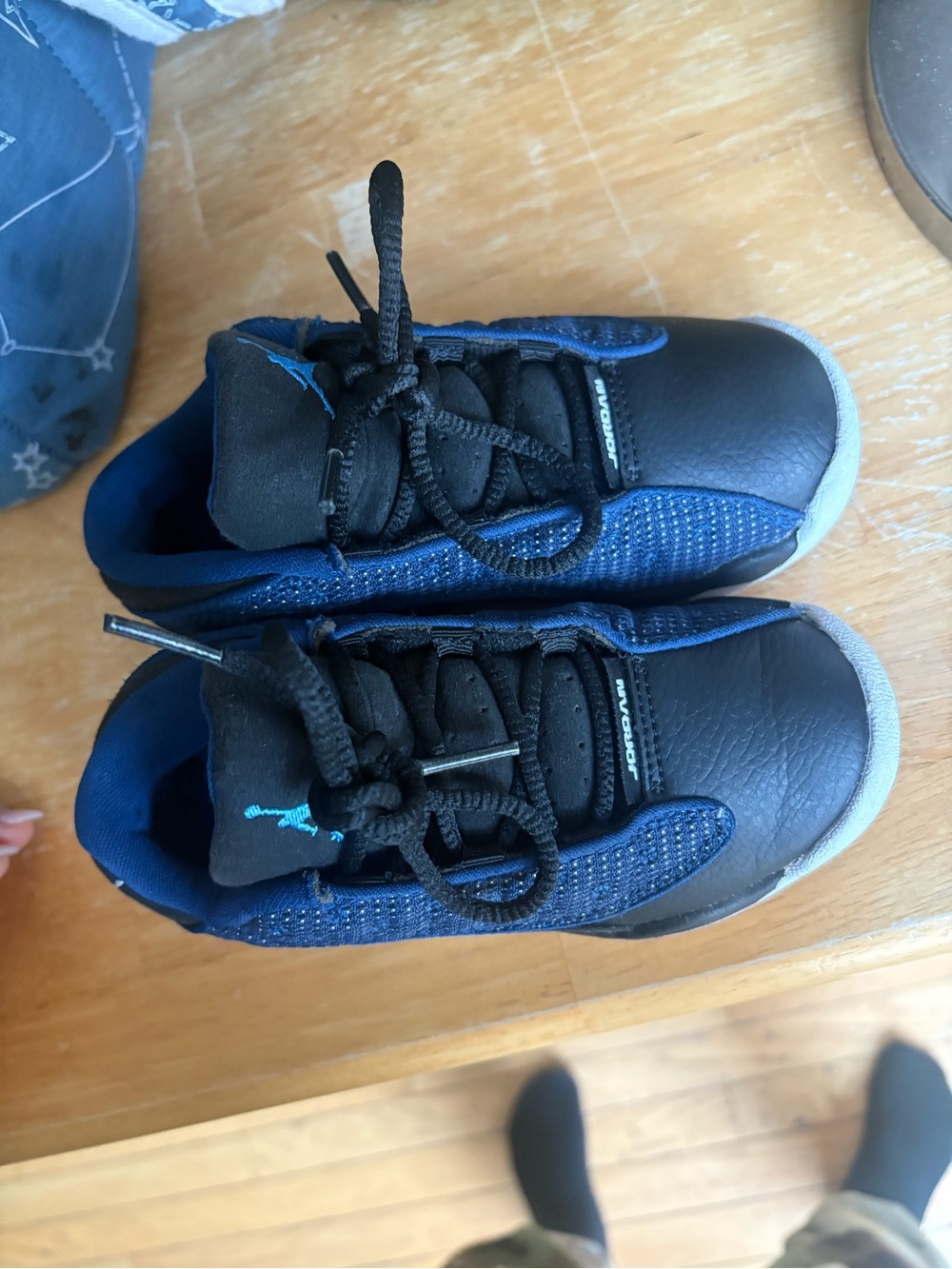 Jordan Kids Navy and Black Lace-Up Sneakers